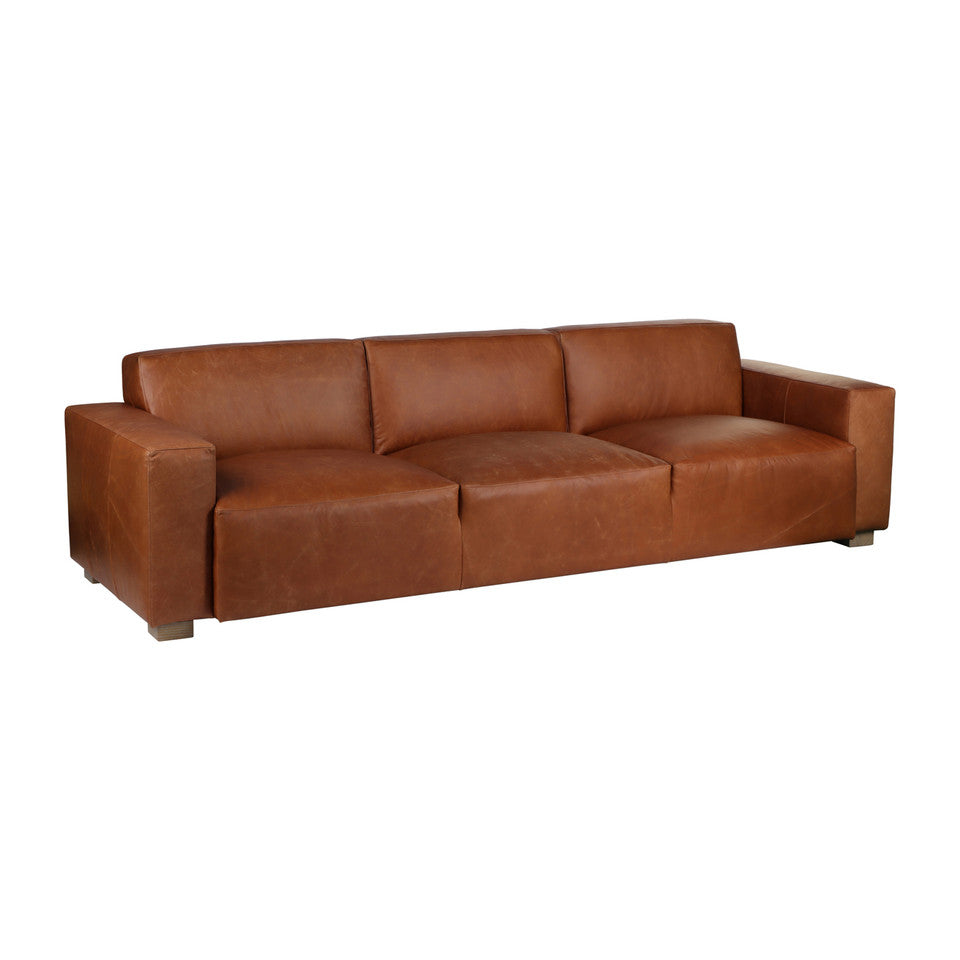 Tan Leather Sofa