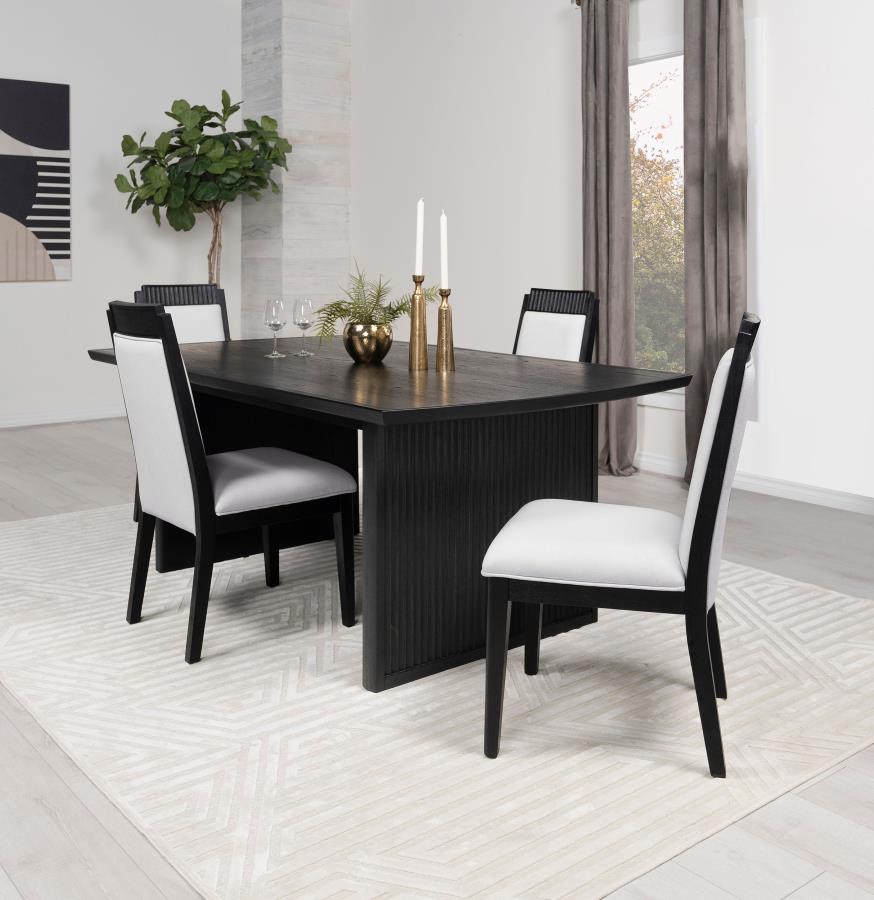 Randell 100-INCH EXTENSION LEAF Dining Table - Black
