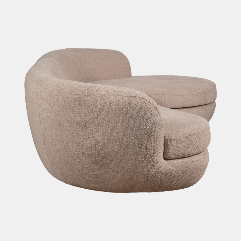 2 Piece Blush Pink Chaise / Sofa Set