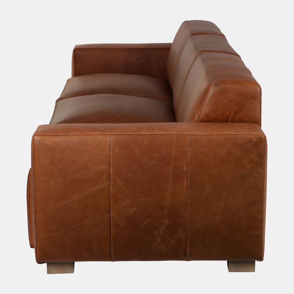 Tan Leather Sofa