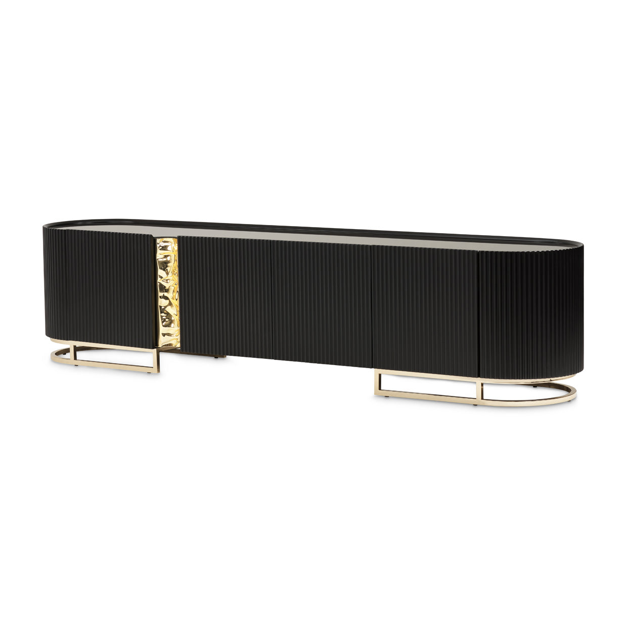 Lancaster Black Media Cabinet