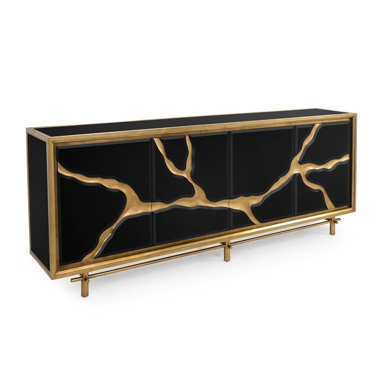 Ravine Black Credenza