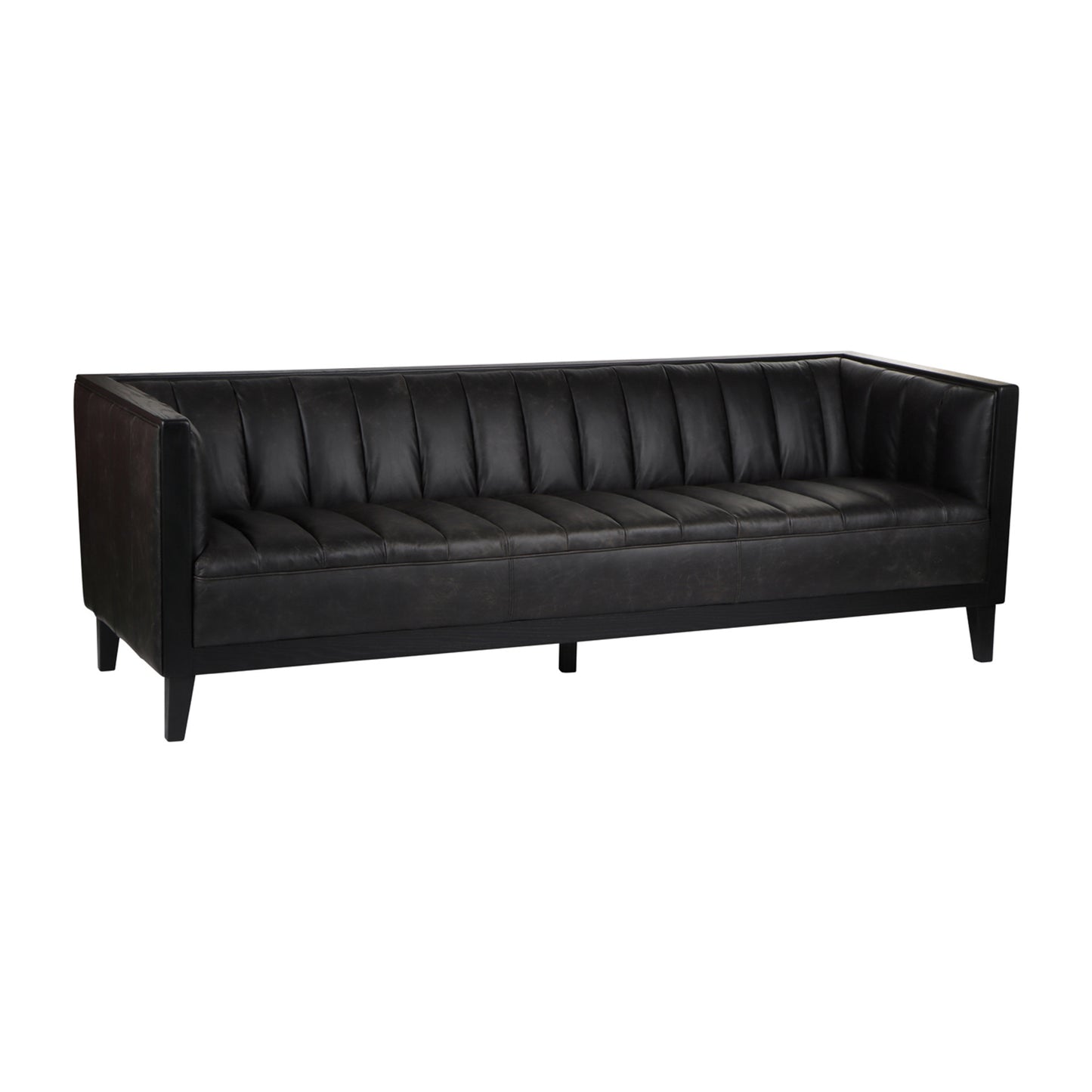Black Leather Sofa