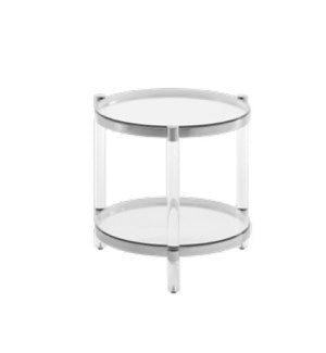 Marlin Silver Acrylic End Table