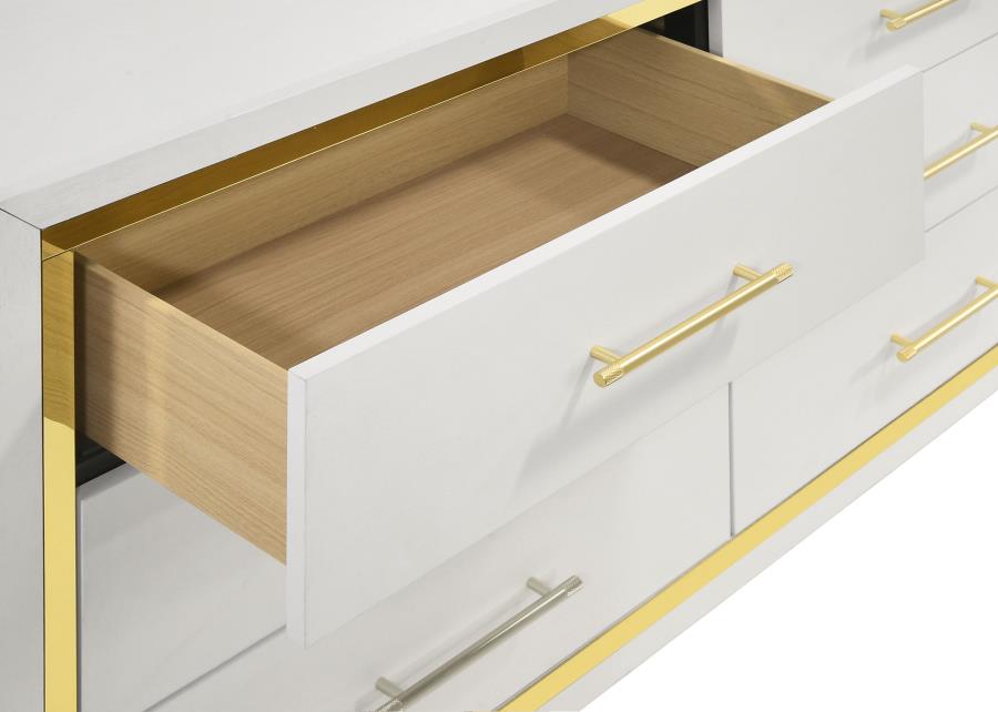 Licelle White & Gold Dresser