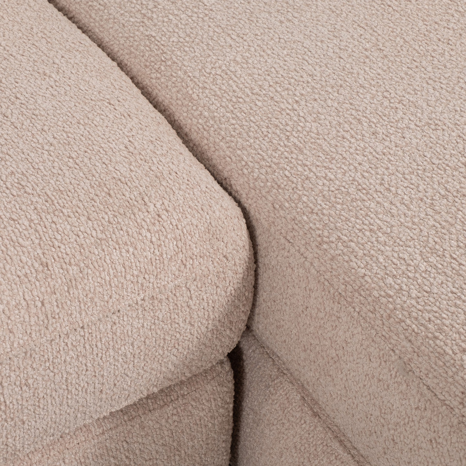 2 Piece Blush Pink Chaise / Sofa Set
