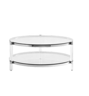 Marlin Silver Acrylic Coffee Table