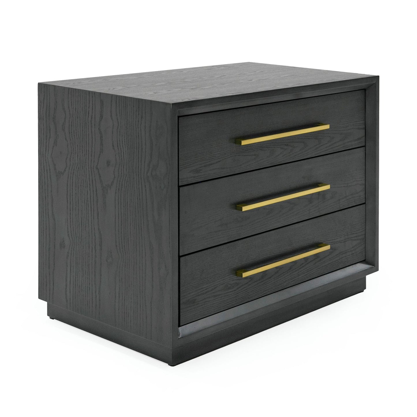 Manhattan Grey and Gold Nightstand