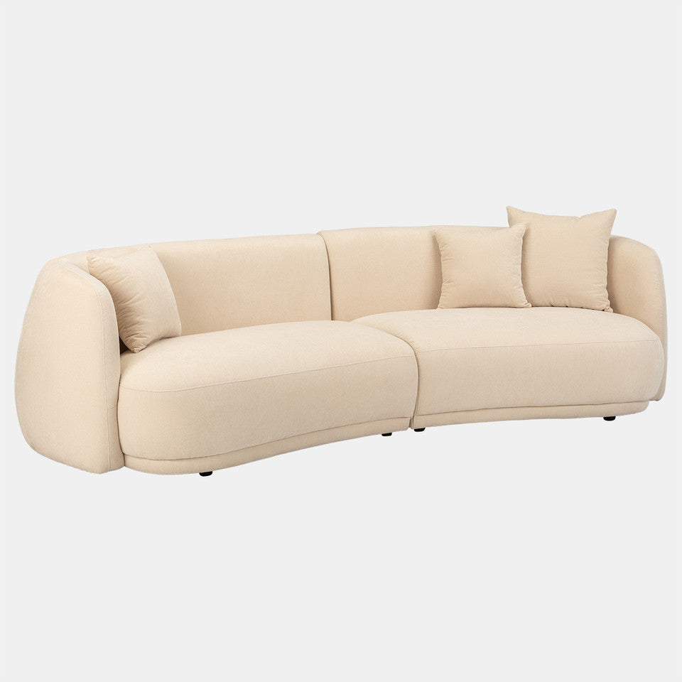 2 Piece Curved Sofa