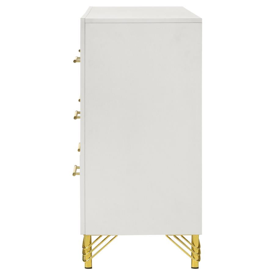 Licelle White & Gold Dresser