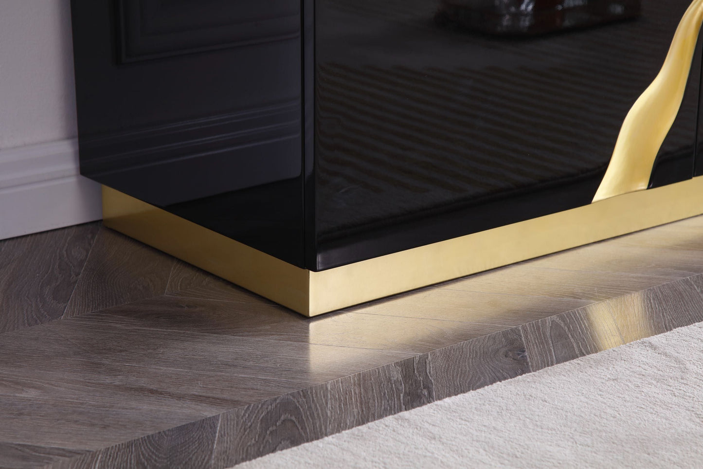 Black & Gold TV Stand