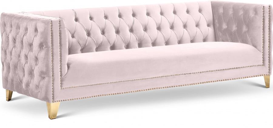 Tufted sofa with Gold Nailheads