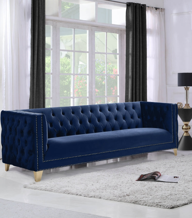 Tufted sofa with Gold Nailheads