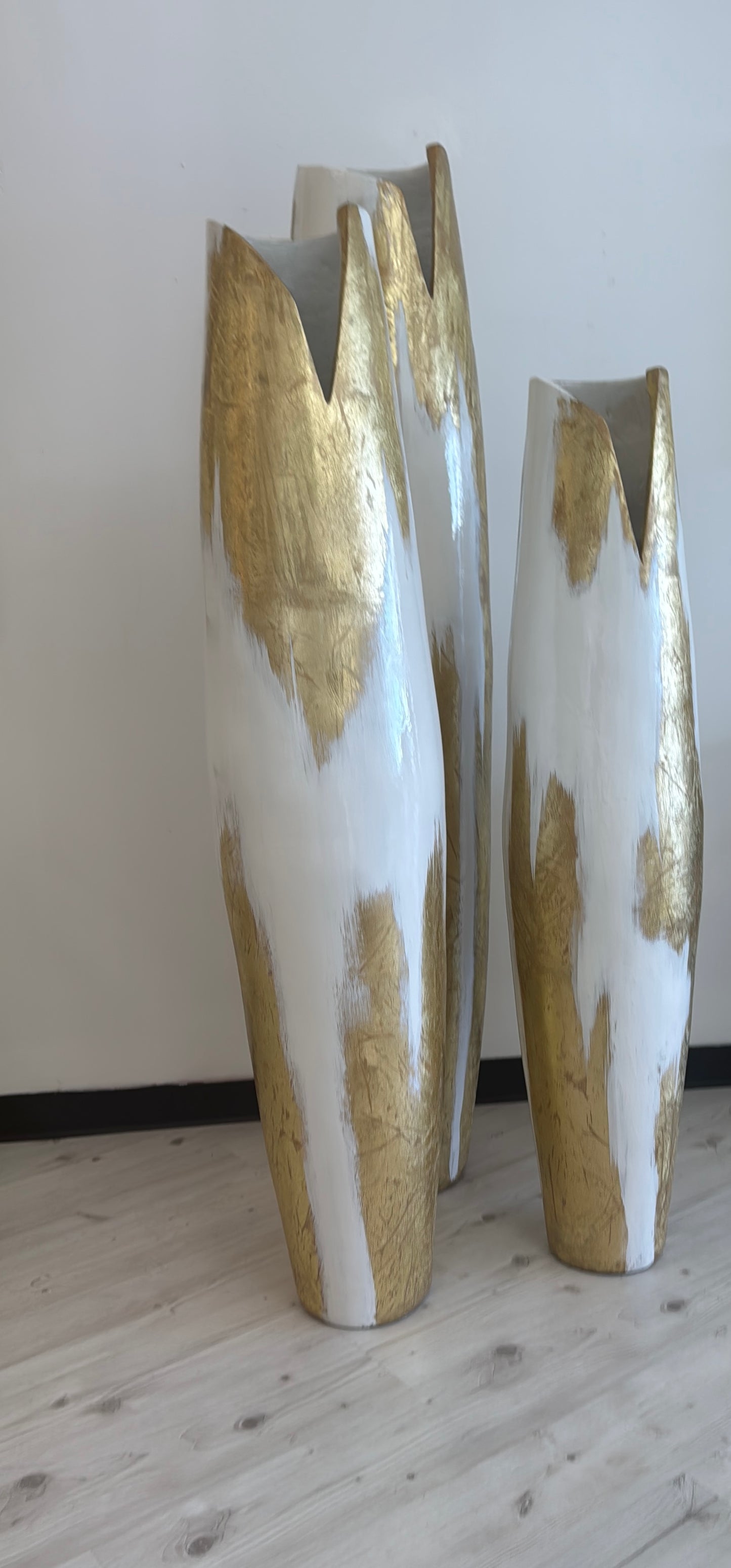 BECKY TATANI: 3 Vases 1 Bowl & 1 Mirror