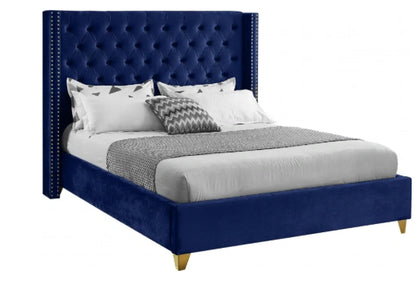 Baxter velvet queen bed