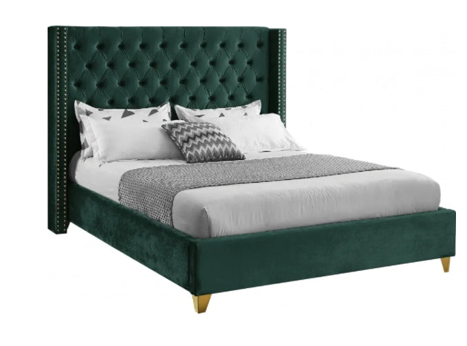 Baxter velvet queen bed