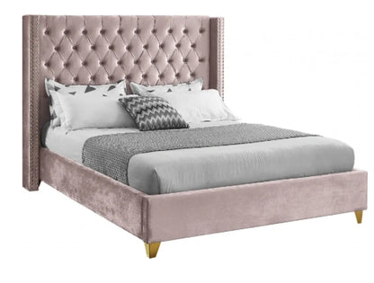 Baxter velvet queen bed