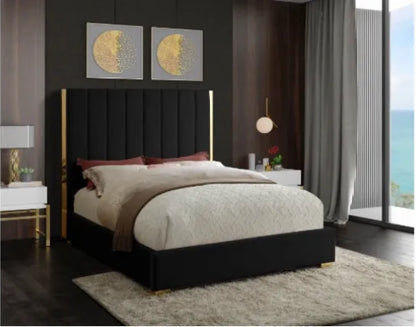 Bianca velvet queen bed