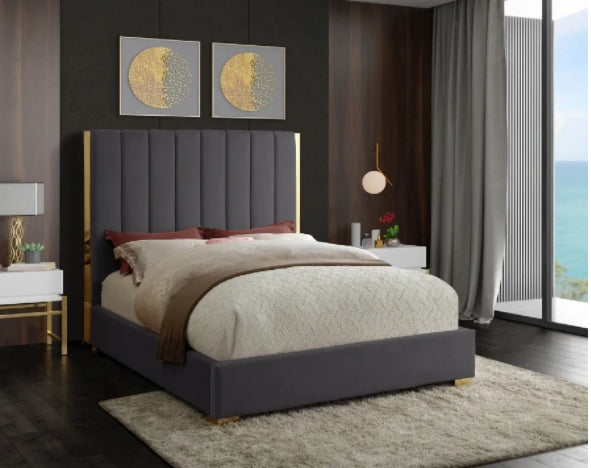 Bianca velvet king bed