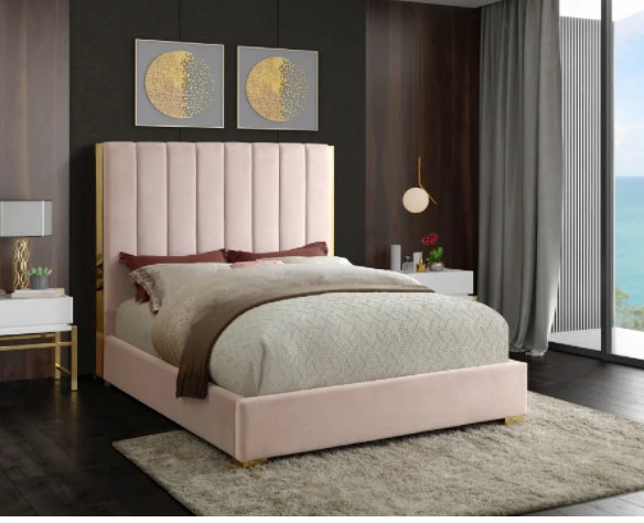 Bianca velvet king bed