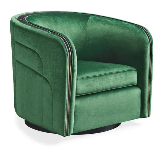 Couture Green Swivel Chair