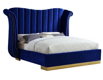 Faith velvet queen bed