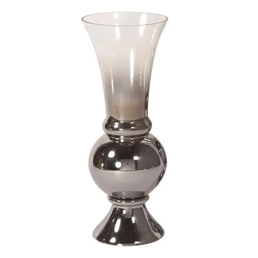 Fluted Large Glass Vase