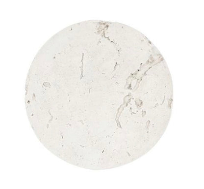 Cast Cheese Stone Coffee Table, Round, Roman Stone