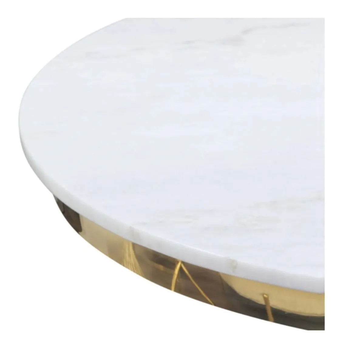 Spiral Marble Top Coffee Table