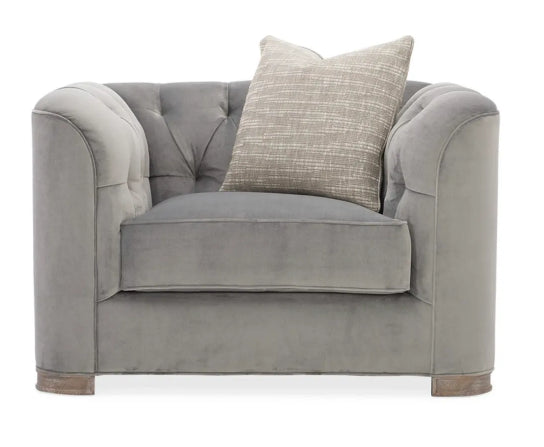 Grey Tuft Armchair
