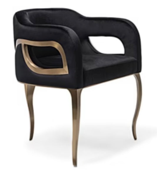 6 Candice Brushed Gold Dining Chair