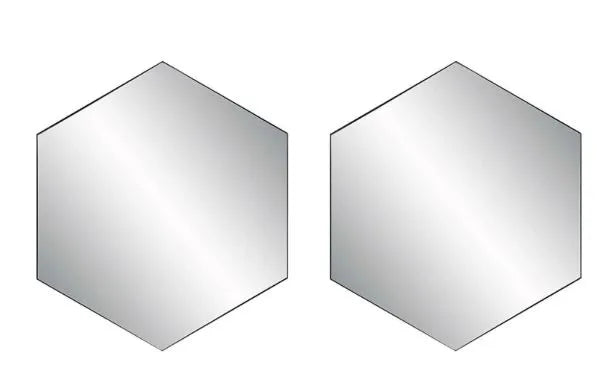 Octagon Mirror Set of 2