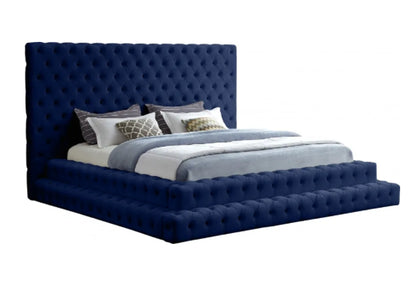 Regis king velvet bed