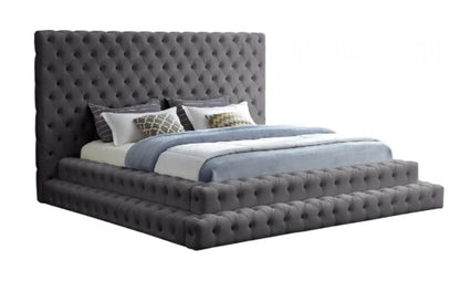 Regis king velvet bed