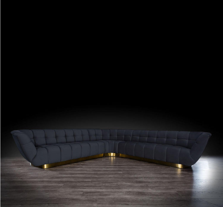 Sectional with Gold Base