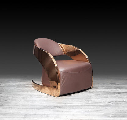 Betta Rose Gold Accent Chair