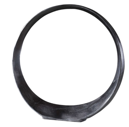 Orbits Ring Sculpture Large Black Nickel