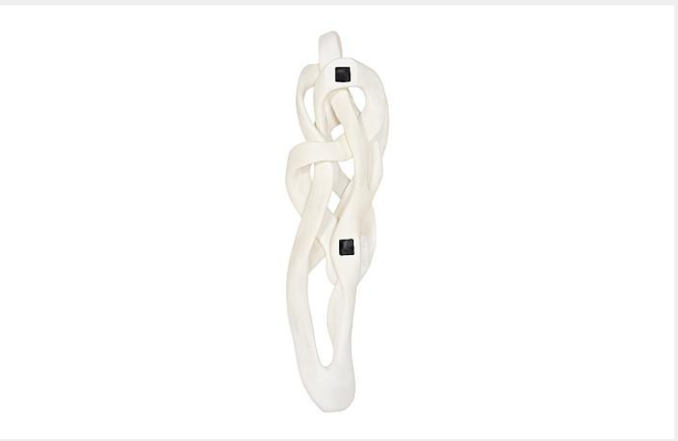 Cast Dancing Wall Sculpture, Passé, Faux Bleached