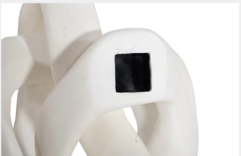 Cast Dancing Wall Sculpture, Passé, Faux Bleached