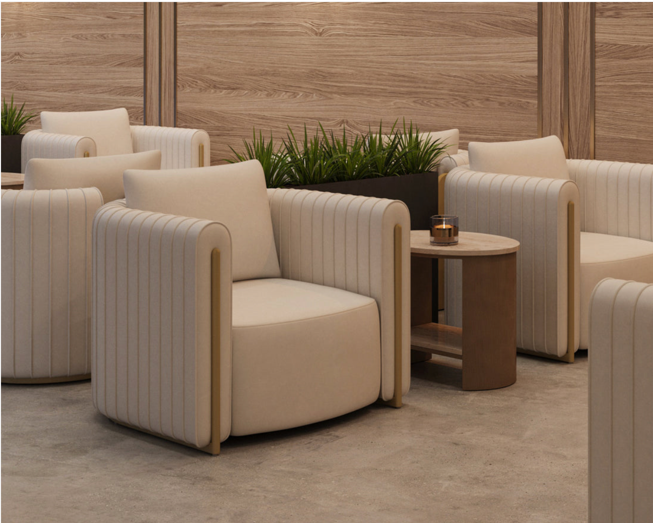 Alix Lounge Chair Beige