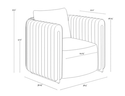 Alix Lounge Chair Black