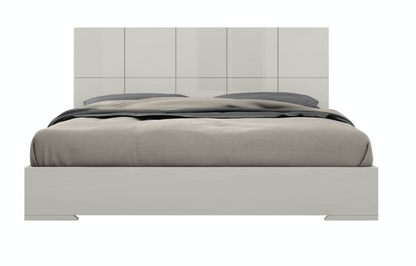 Anna Bed High Gloss Light Grey