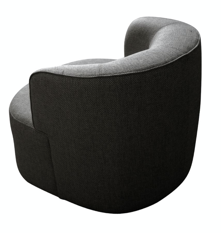 Dennis Dark Grey Accent Chair