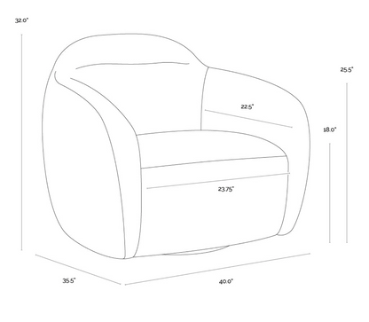 Chelo Swivel Lounge Chair