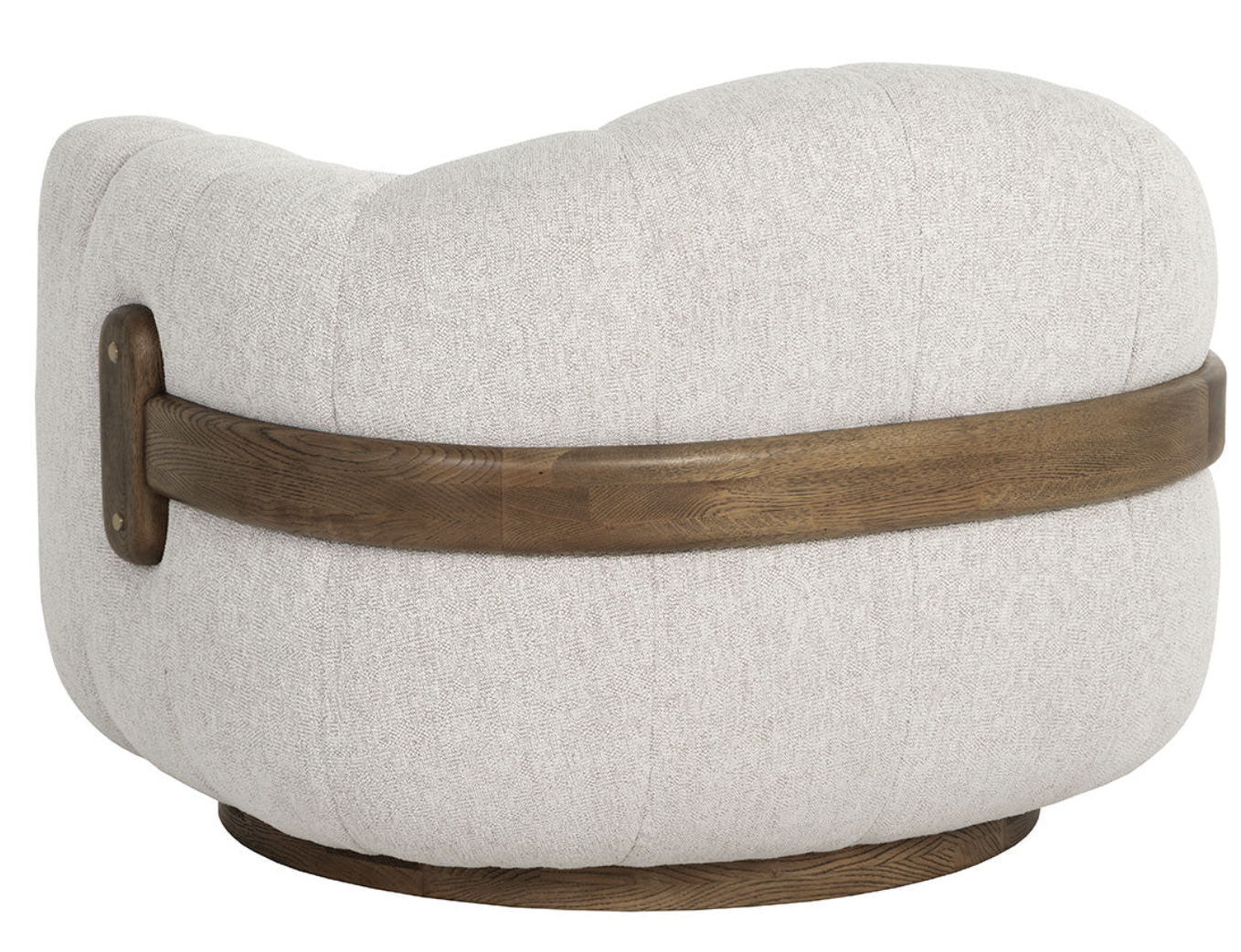 Dove Cream Swivel Armchair