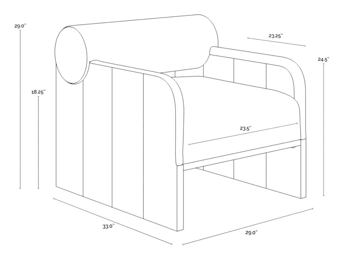 Sahara Sand Leather Lounge Chair