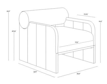 Eclipse Cream Lounge Chair