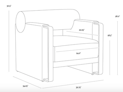 Abbington Black Lounge Chair