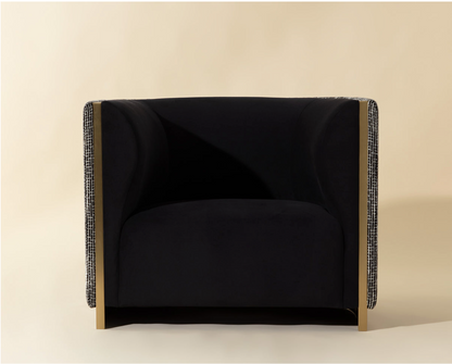 Fortina Black Armchair