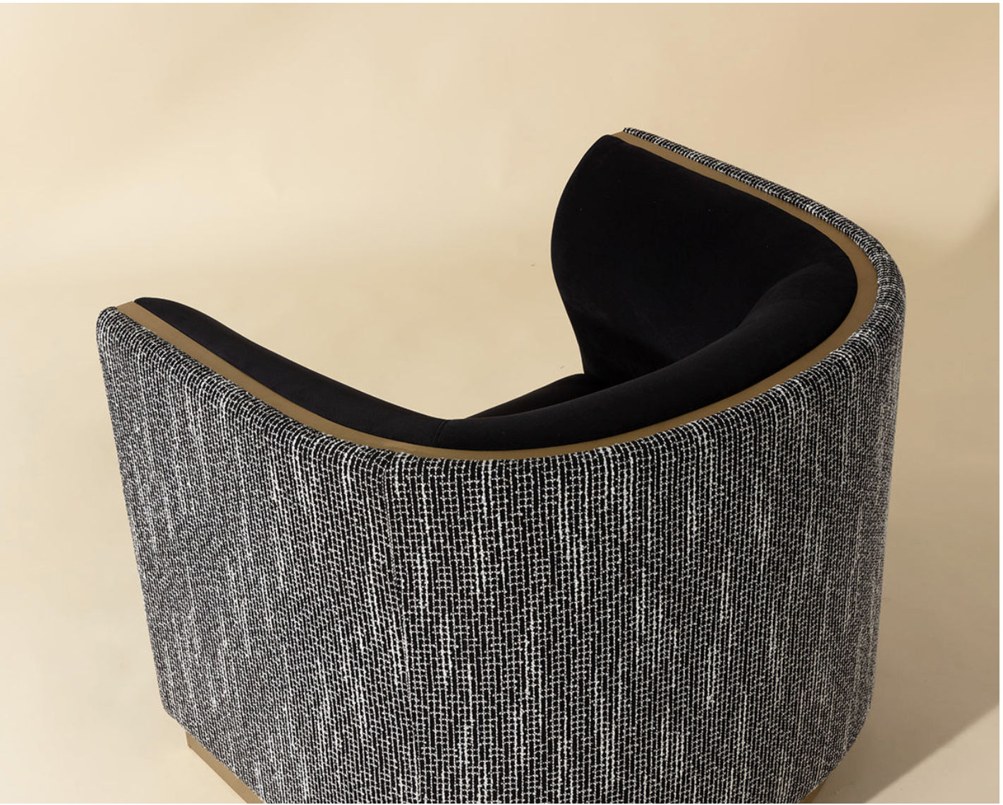 Fortina Black Armchair